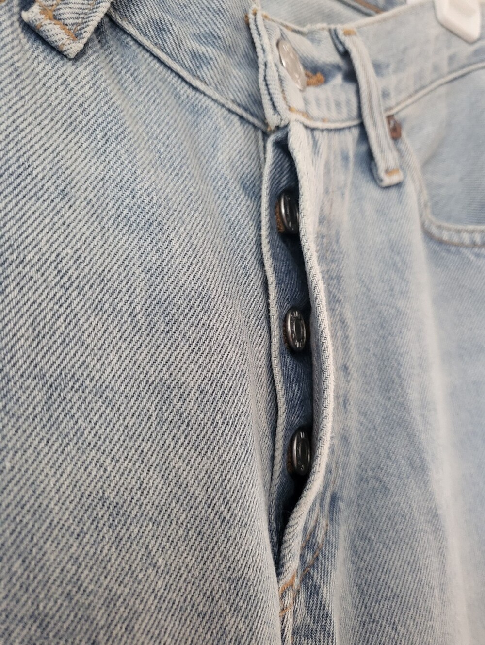 AGOLDE V Waist Kelly Relaxed Straight Jeans Womens 25 Denim Casual Classic Basic - Picture 4 of 9